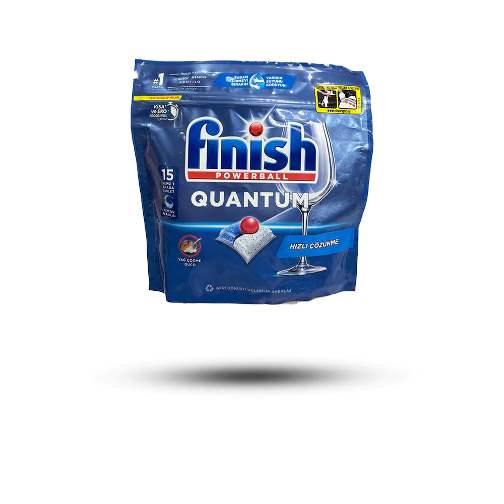 قرص ماشین ظرفشویی فینیش Finish کوانتوم بسته 15 عددی
