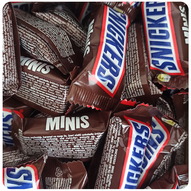 شکلات اسنیکرز snickers کارتن یک کیلویی