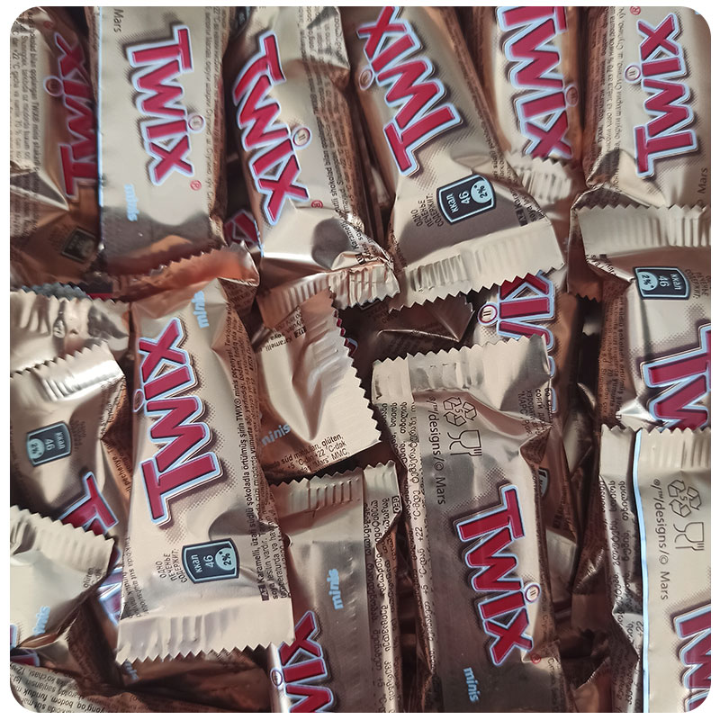 شکلات توئیکس Twix Minis کارتن یک کیلویی