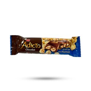 شکلات اتی شیری با مغز فندق adicto eti وزن 30 گرم