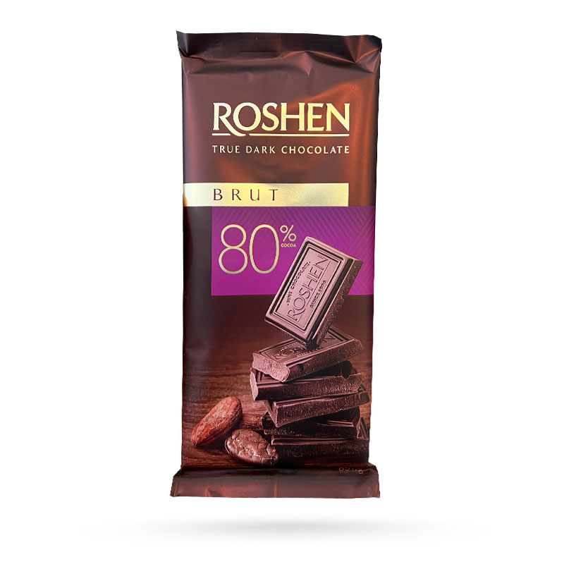 شکلات تلخ 80 درصد روشن ROSHEN وزن 85 گرم