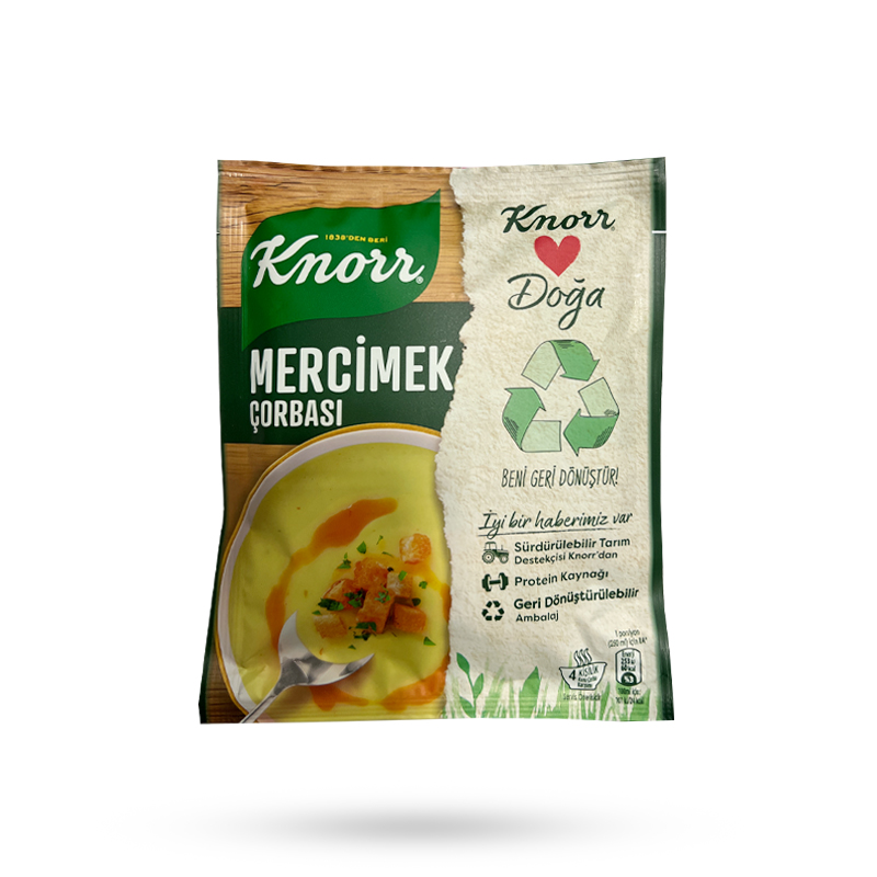 سوپ عدس کنور Knorr وزن 76 گرم