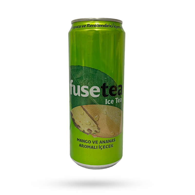 چای سرد فیوس تی fuse tea با طعم انبه و آناناس 330 میل