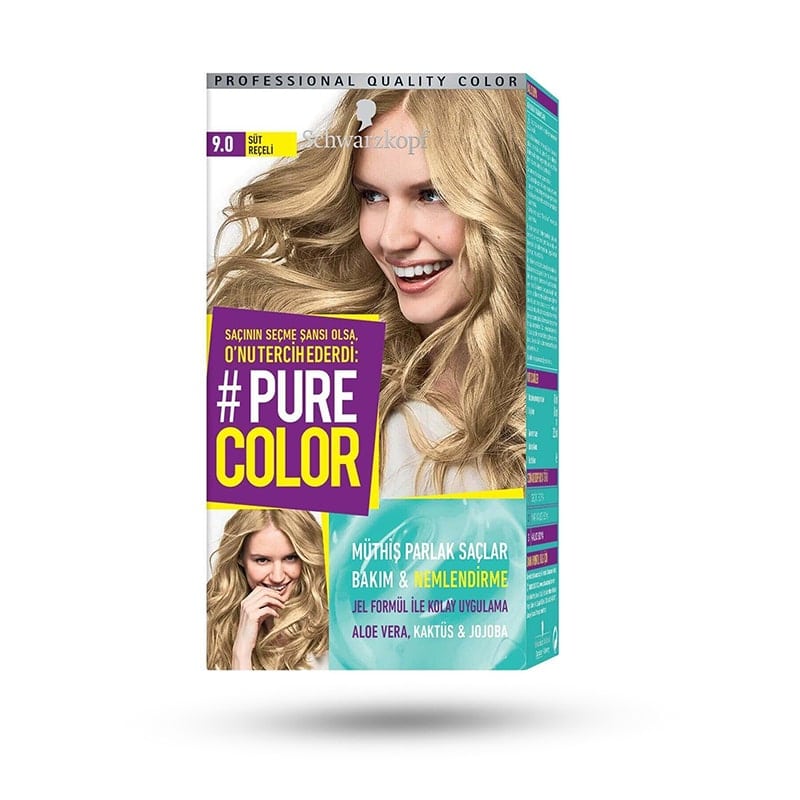 کیت رنگ مو شماره 9 شوارزکوف مدل Pure Color رنگ بلوند خالص