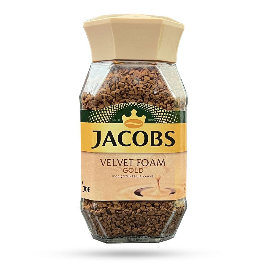 قهوه فوری Jacobs جاکوبز مدل velvet foam حجم 95 گرم