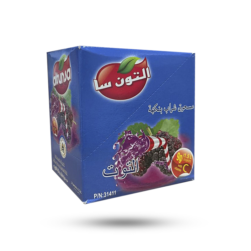 پودر شربت altunsa آلتون سا طعم توت بسته 24 عددی