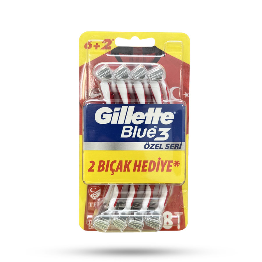 تیغ اصلاح ژیلت Gillette مدل Blue 3 بسته 8 عددی