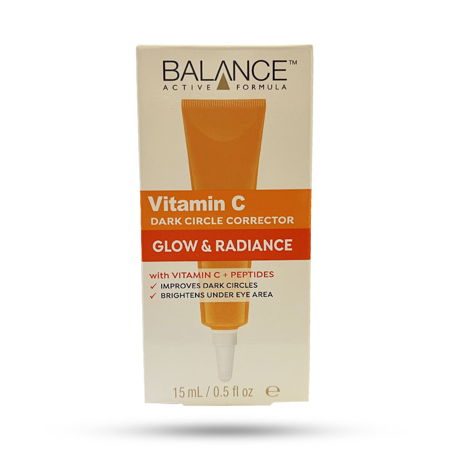 کرم دور چشم ویتامین C بالانس ضد چروک و تیرگی مدل Glow & Radiance حجم 15 میل