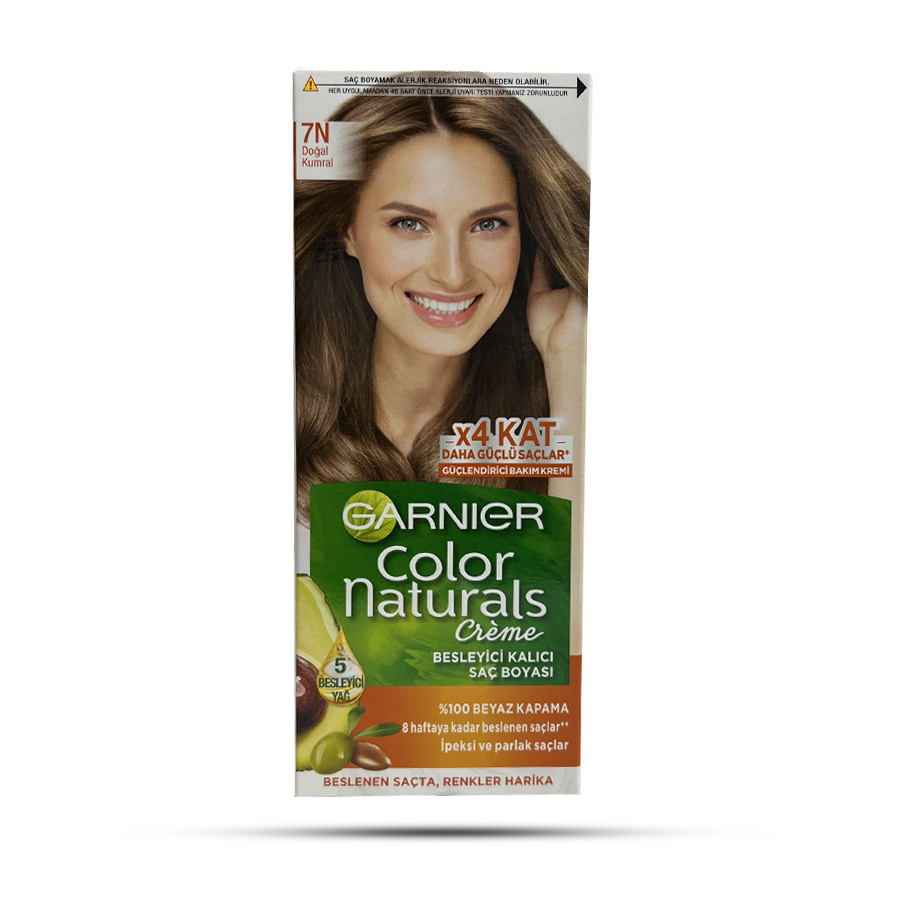 کیت رنگ مو شماره 7N گارنیر مدل GARNIER COLOR NATURALS رنگ خرمایی طبیعی