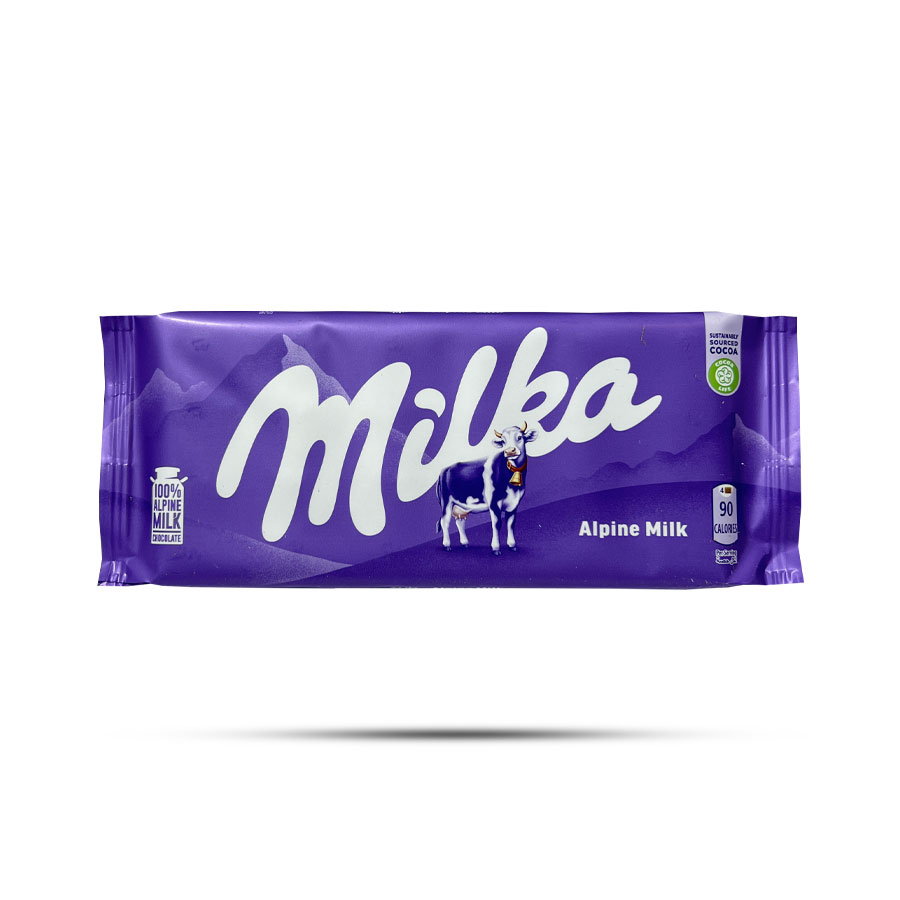 شکلات شیری میلکا Milka مدل Alpine Milk حجم 100 گرم