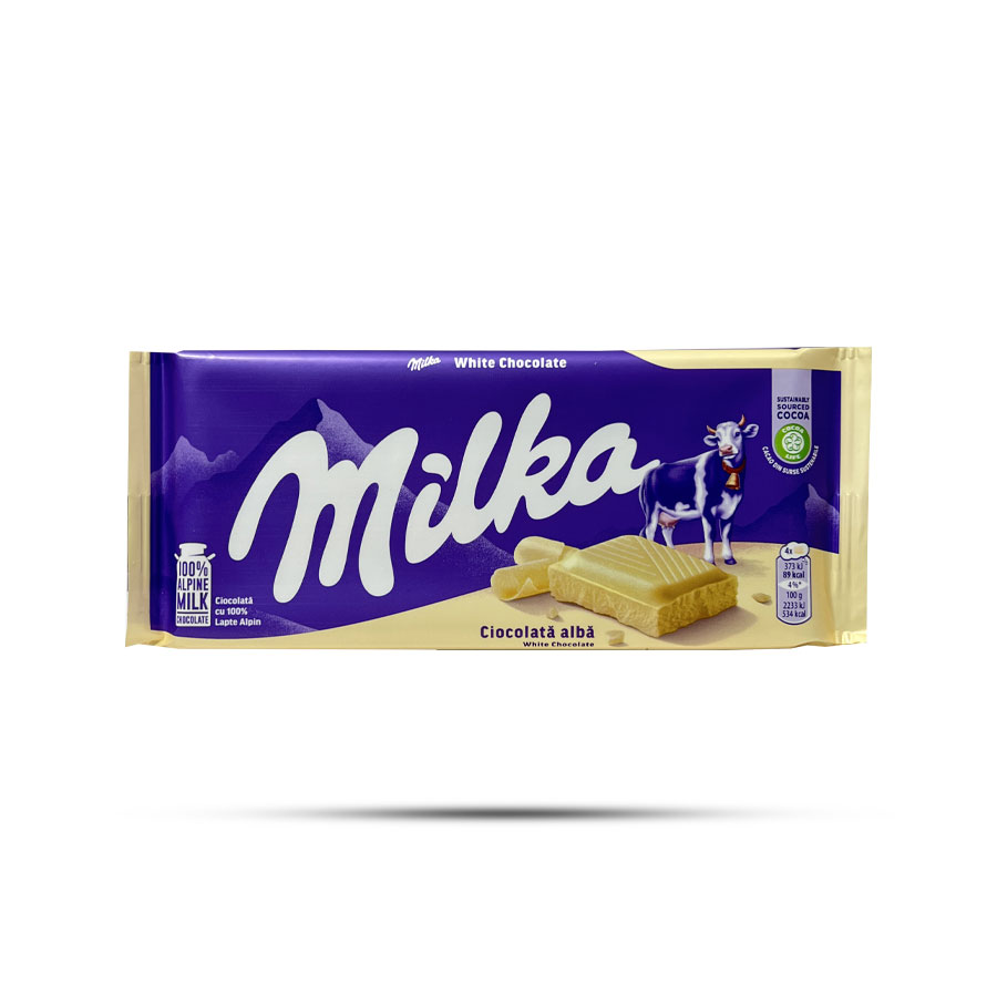 شکلات سفید میلکا Milka حجم 100 گرم