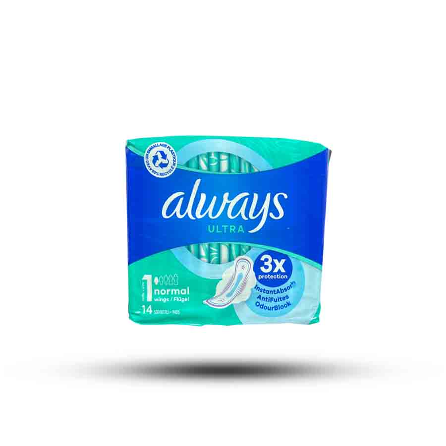 نوار بهداشتی اولترا آلویز Ultra سایز 1 بسته 14 عددی