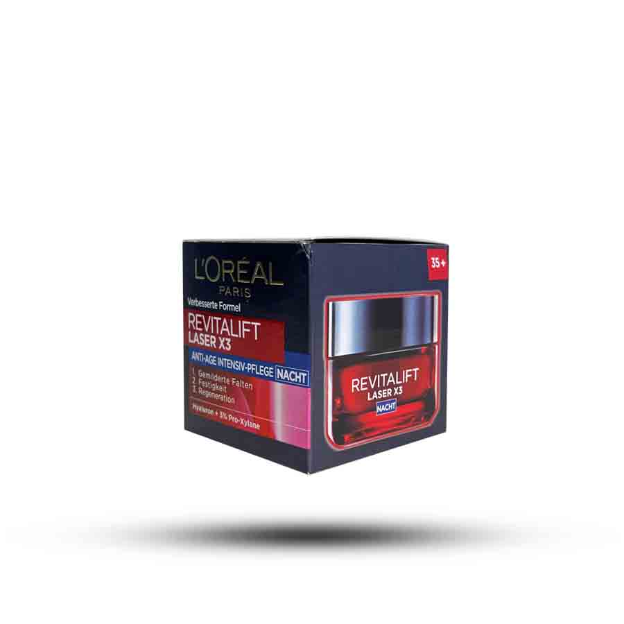 کرم شب ضدچروک قوی لورآل مدل Revitalift Lazer X3 حجم 50 میل