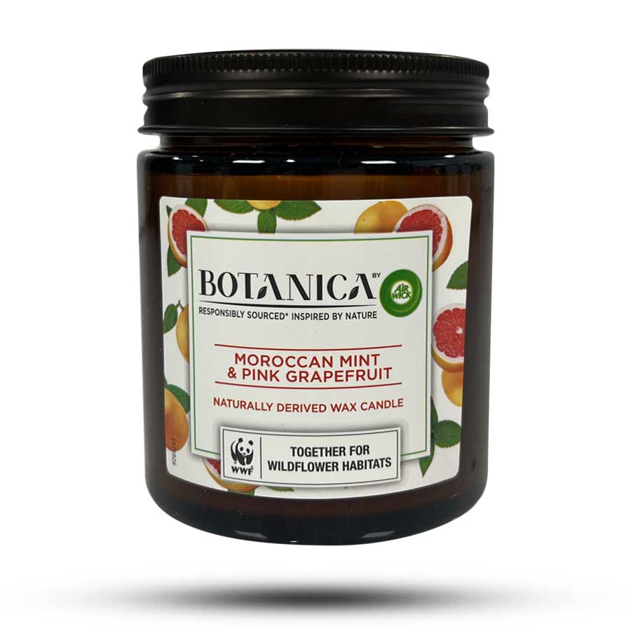 شمع خوشبوکننده هوا ایر ویک مدل Botanica رایحه نعناع و گریپ فروت