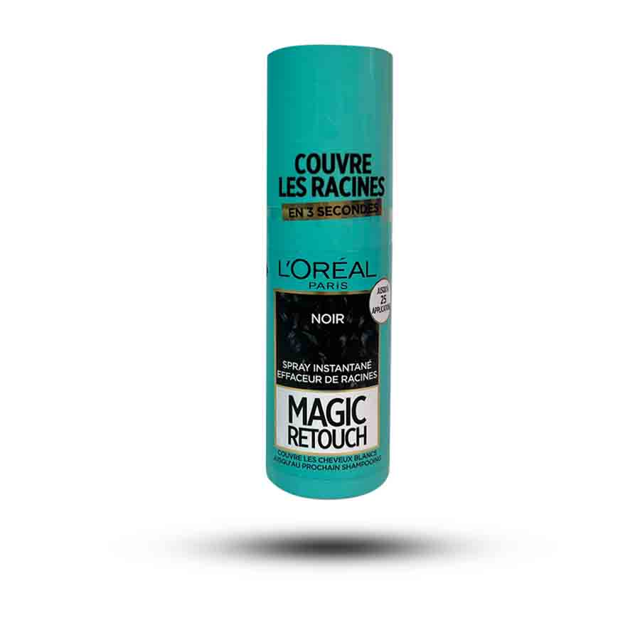 اسپری رنگ ریشه مو لورال مدل Magic Retouch رنگ Noir مشکی