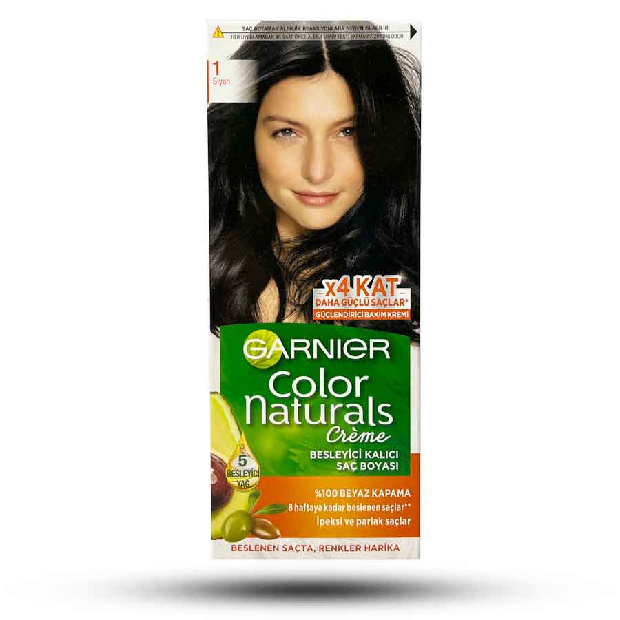 کیت رنگ مو شماره 1 گارنیر مدل GARNIER COLOR NATURALS رنگ مشکی