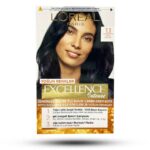 کیت رنگ مو لورآل شماره 1.1 سری EXCELLENCE رنگ آبی شبگون