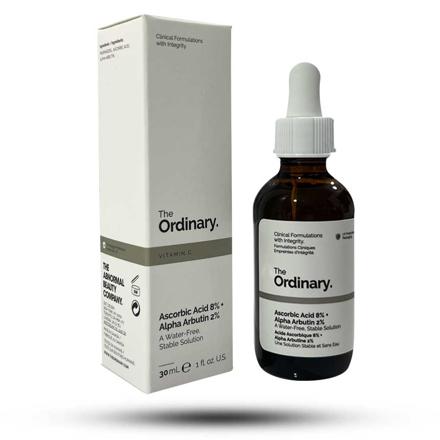 سرم آسکوربیک اسید اوردینری 8% و آلفا آربوتین 2% حجم 30 میل