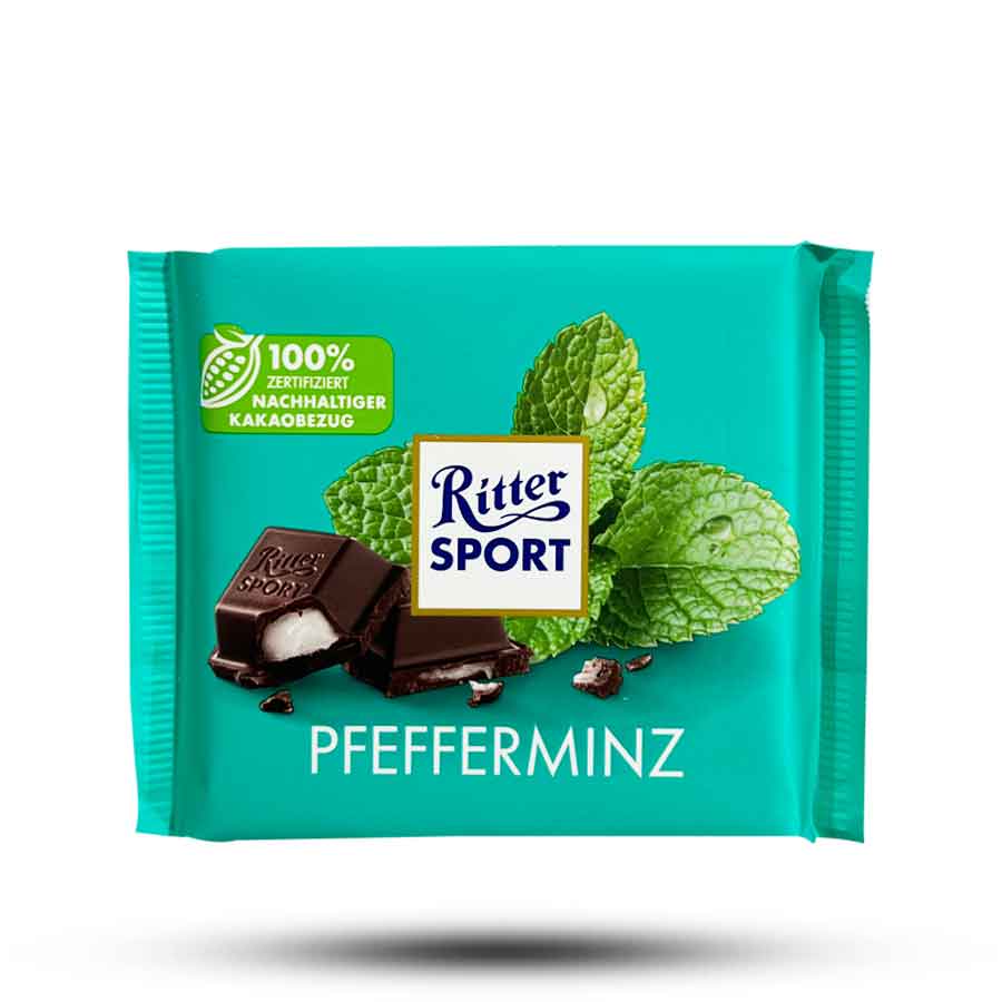 شکلات ریتر اسپرت مدل Peppermint با طعم نعناع تند وزن 100 گرم