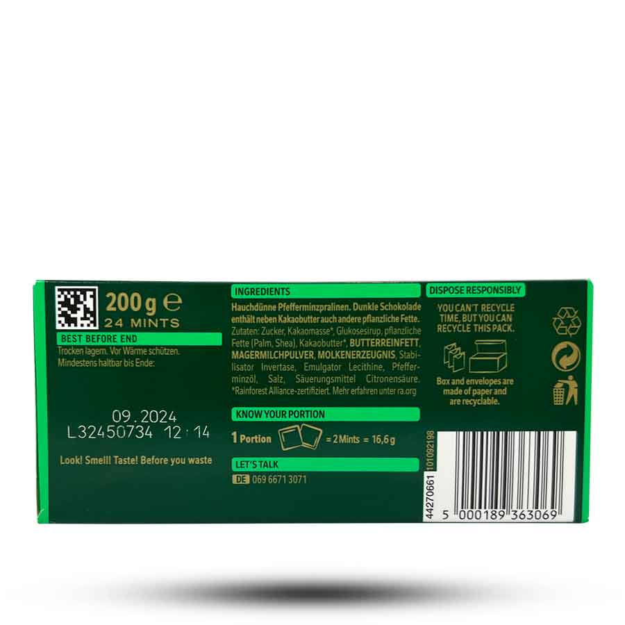شکلات نعنایی افتر ایت After Eight وزن 200 گرم
