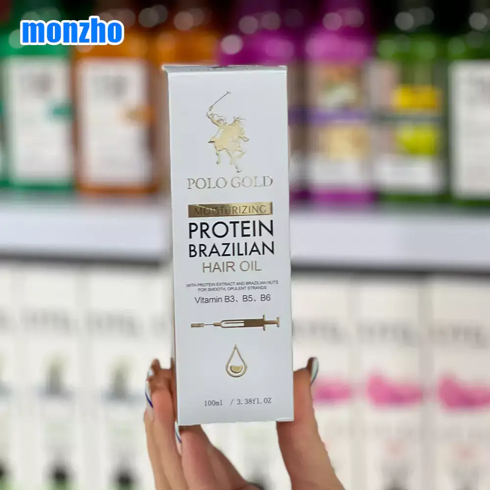 روغن آرگان پروتئین برزیلی POLO GOLD با جذب سریع
