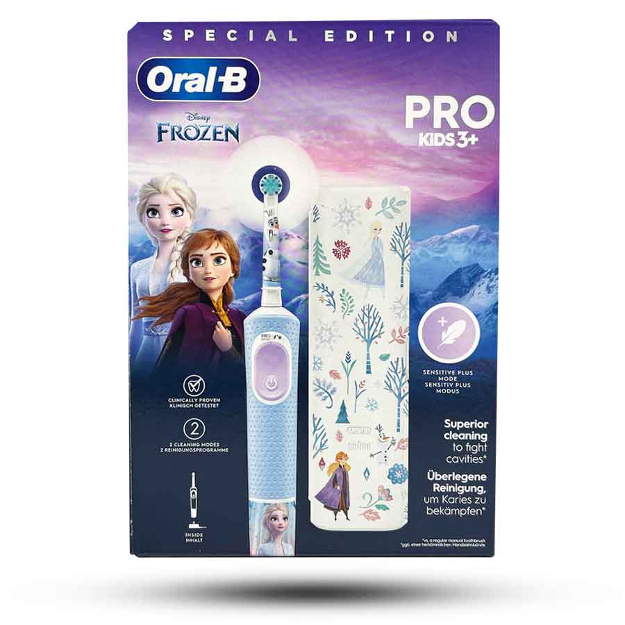 مسواک برقی کودک اورال بی مدل Pro Kids3 طرح فروزن + کیف مسافرتی