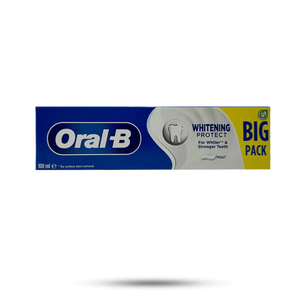 خمیر دندان سفید کننده اورال بی مدل Whitening Protect حجم 100 میل