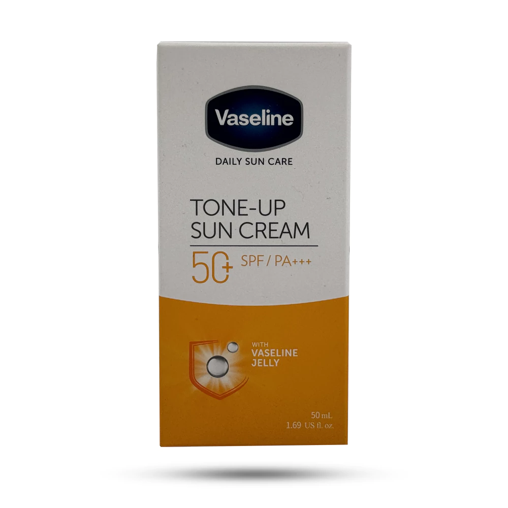 ضد آفتاب بی رنگ وازلین SPF+50 مدل Tone Up حجم 50 میل