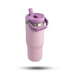 قمقمه استنلی نی دار مدل THE ICEFLOW FLIP STRAW TUMBLER گنجایش 880 میلی لیتر