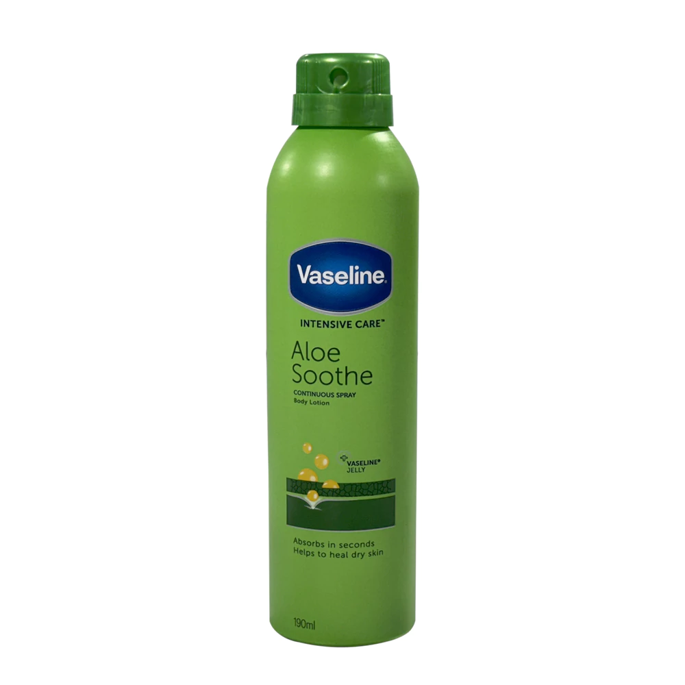 اسپری لوسیون بدن وازلین حاوی عصاره آلوئه ورا Aloe Soothe حجم 190 میل