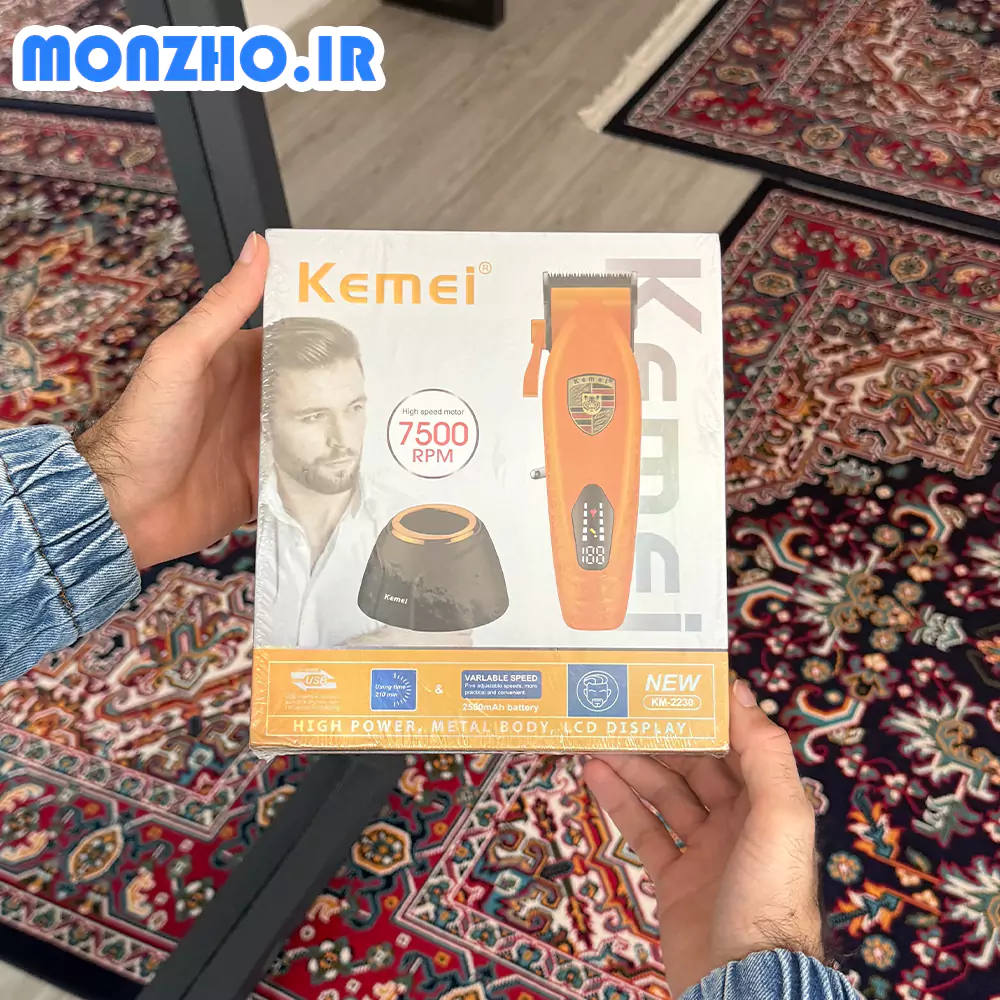 ماشین اصلاح موی سر و صورت کیمی مدل KM-2230 عکس محصول
