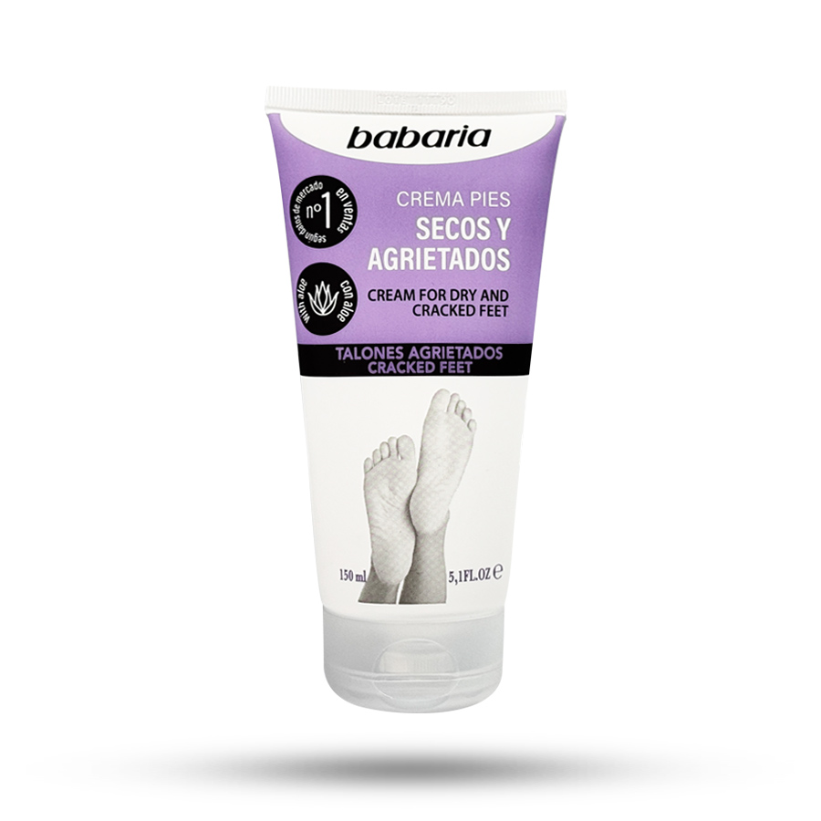 کرم ترک پا باباریا حاوی عصاره آلوئه ورا مخصوص پاهای خشک و ترک خورده 150 میل