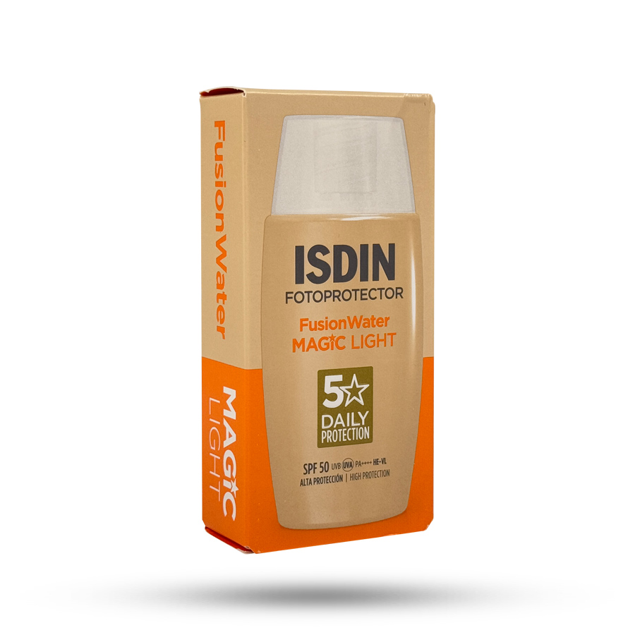 ضد آفتاب رنگی فیوژن واتر مجیک لایت ایزدین Spf50 حجم 50 میل