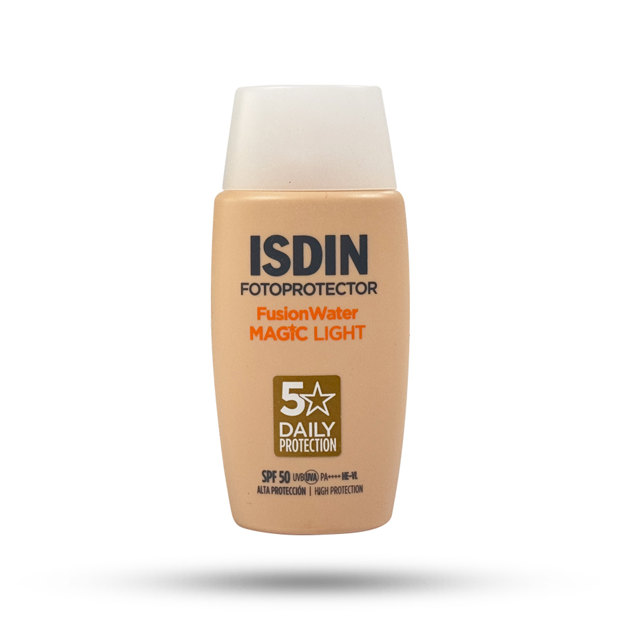 ضد آفتاب رنگی فیوژن واتر مجیک لایت ایزدین Spf50 حجم 50 میل
