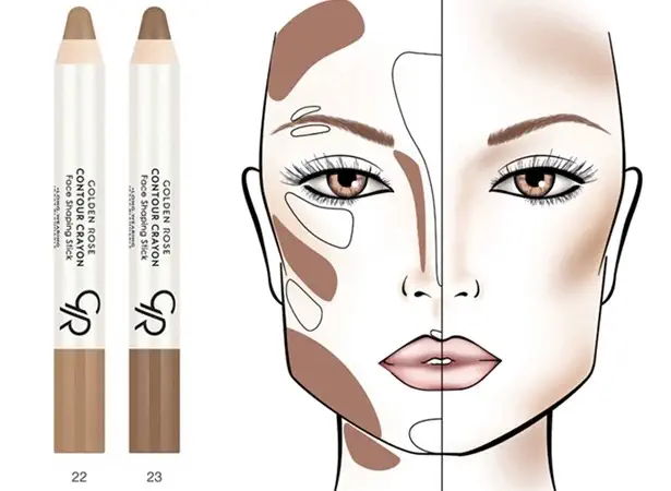 کانتور مدادی گلدن رز CONTOUR CRAYON شماره 22 و 23
