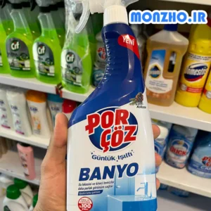 اسپری پاک کننده و براق کننده سرویس بهداشتی پورچوز Banyo رایحه کاج 750 میل