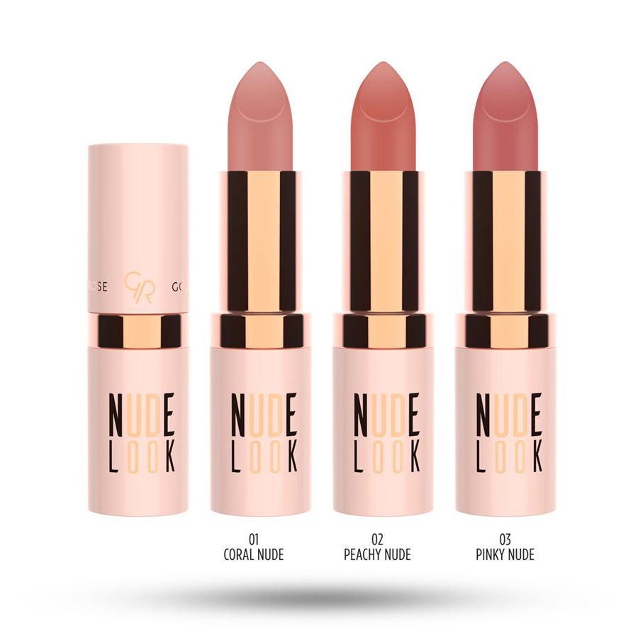 رژ لب جامد گلدن رز Nude Look