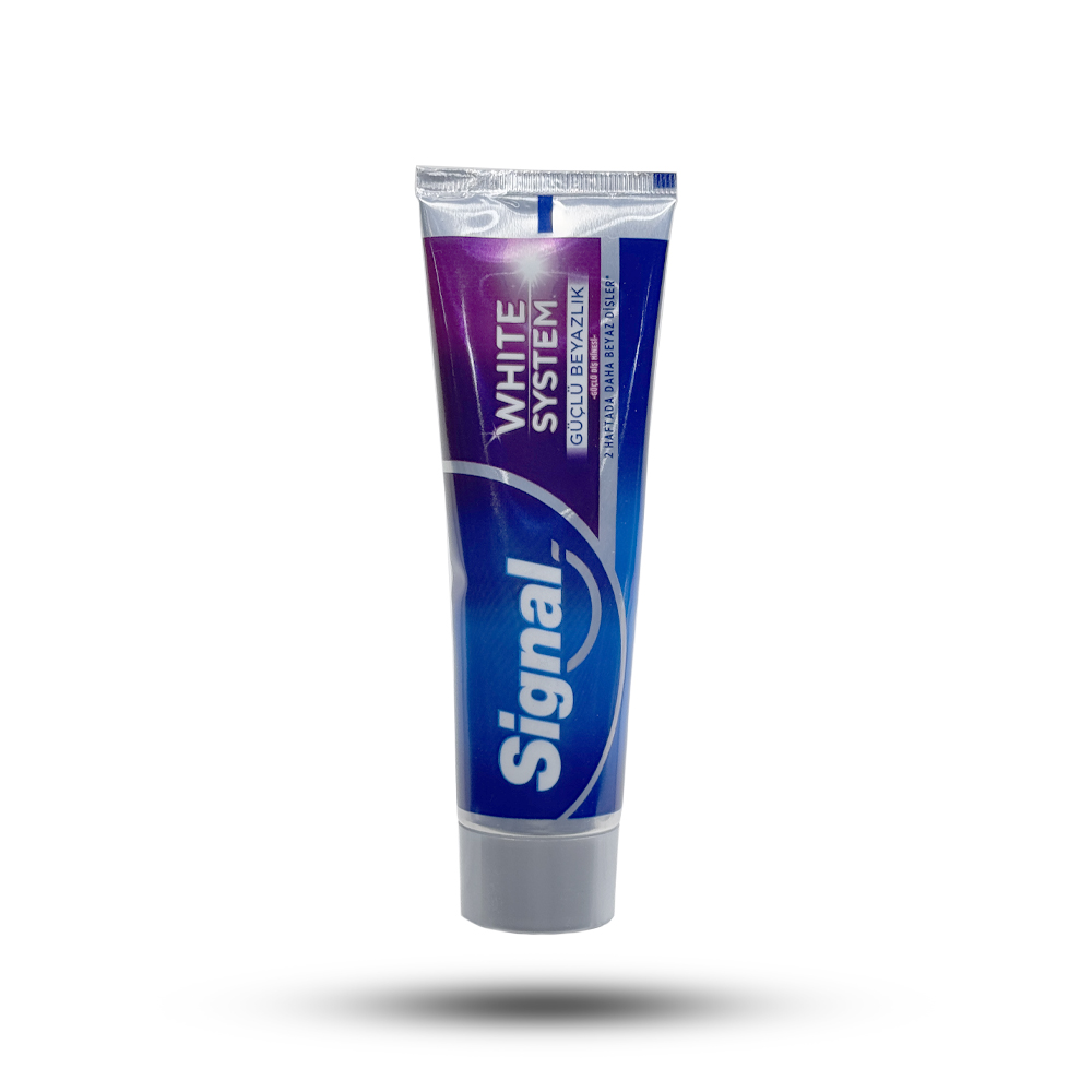 خمیردندان سفید کننده قوی سیگنال سری White System مدل guclu beyazlik حجم 75 میل