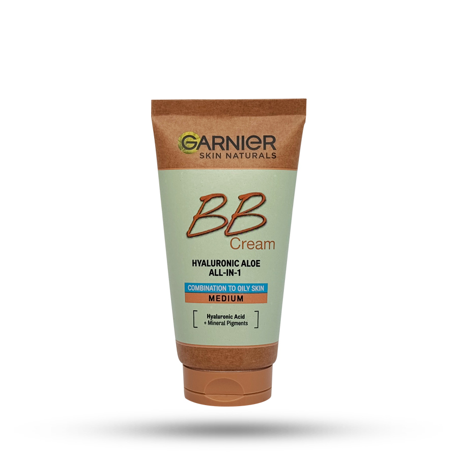 بی بی کرم 5 کاره گارنیر رنگ مدیوم مناسب پوست مختلط و چرب SPF25 حجم 50 میل