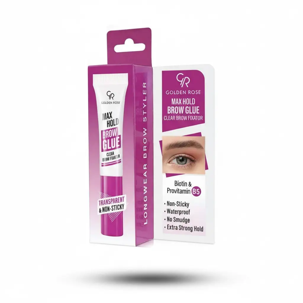چسب ابرو گلدن رز مدل مکس هولد brow glue