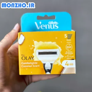 تیغ یدک ژیلت زنانه ونوس مدل venus olay plus بسته 4 عددی