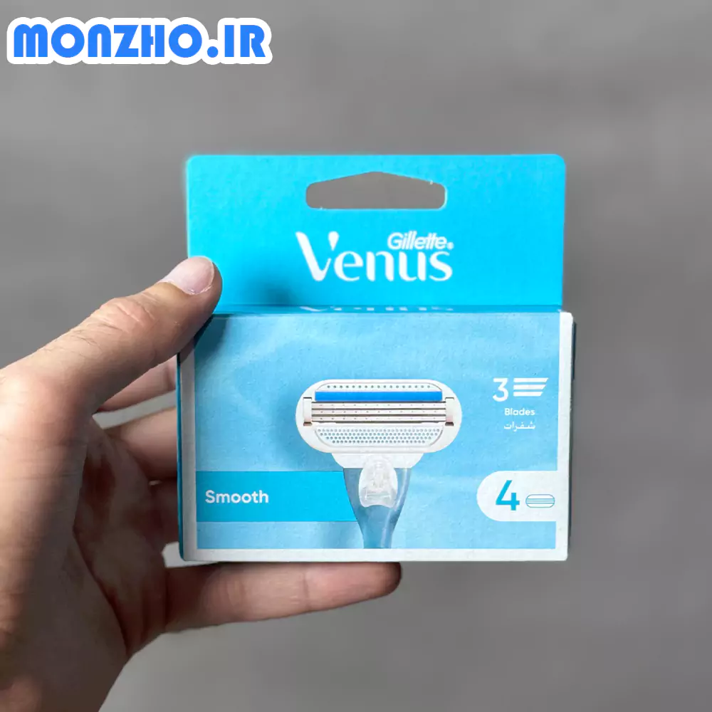 تیغ یدک ژیلت ونوس مدل Gillette Venus Smooth بسته 4 عددی