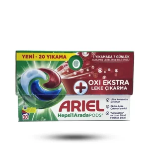 قرص ماشین لباسشویی بالشتکی آریل مدل oxi ekstra تعداد 20 عددی