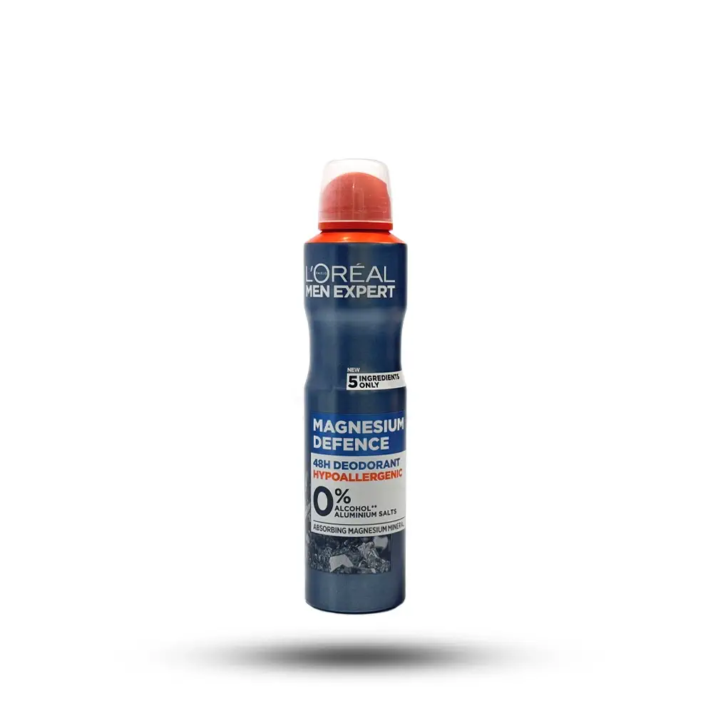 اسپری ضد تعریق مردانه لورال مدل MAGNESIUM DEFENCE حجم 250 میل