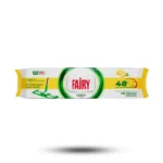 دستمال مرطوب طی کشی یکبار مصرف فیری رایحه لیمو بسته 50 عددی