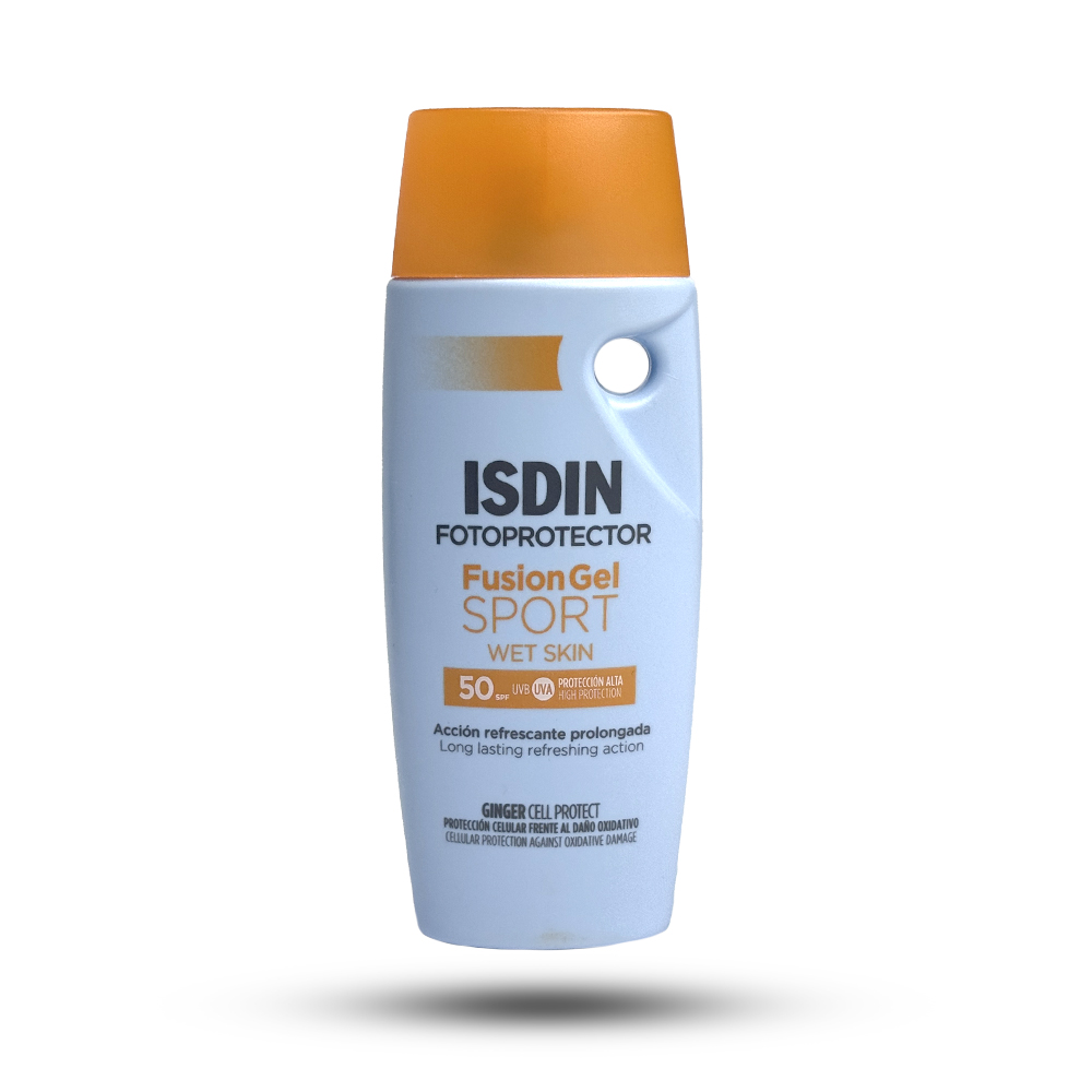 ضد آفتاب صورت و بدن SPF50 ایزدین مدل FUSION GEL SPORT حجم 100 میل