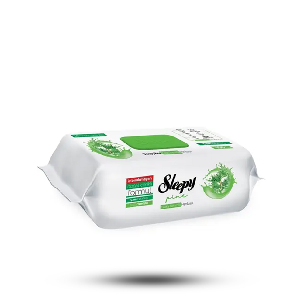 دستمال تمیزکننده سطوح اسلیپی رایحه کاج 100 عددی - Image 2