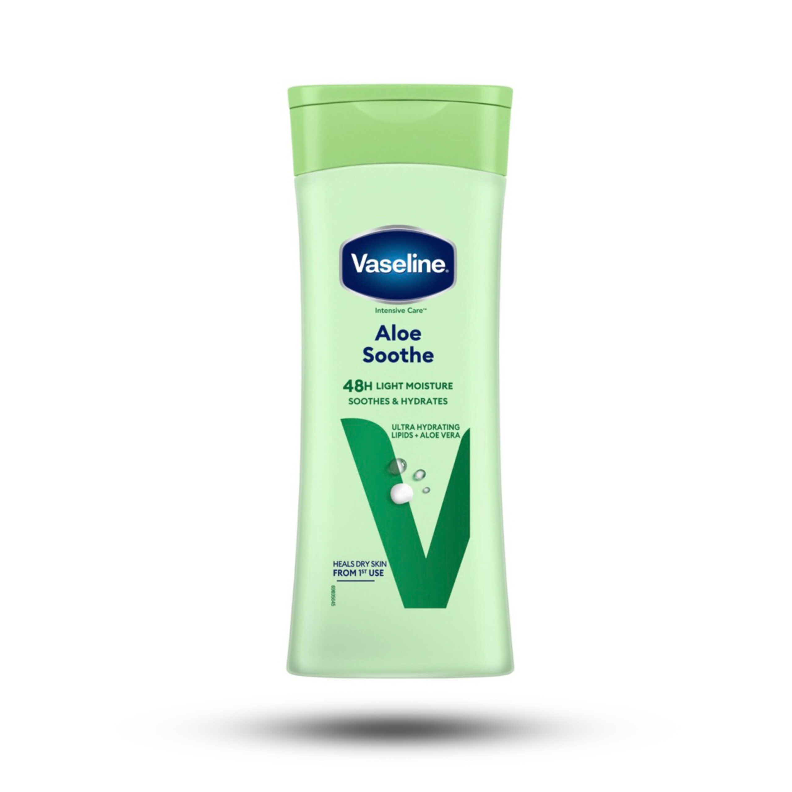 لوسیون بدن آبرسان وازلین مدل Aloe Soothe حجم 200 میل