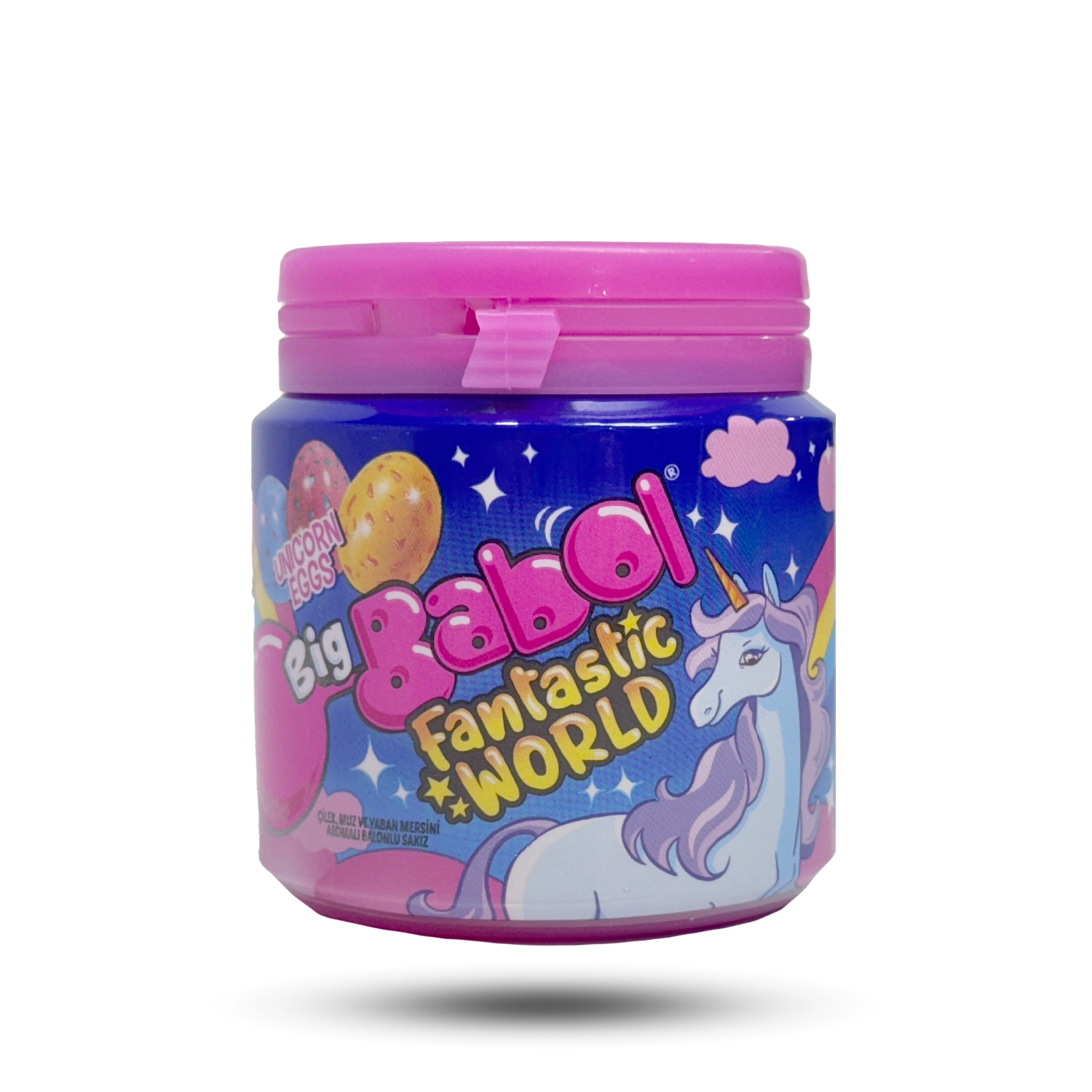 آدامس بیگ بابل مدل Unicorn Eggs Fantastic World وزن 90 گرم