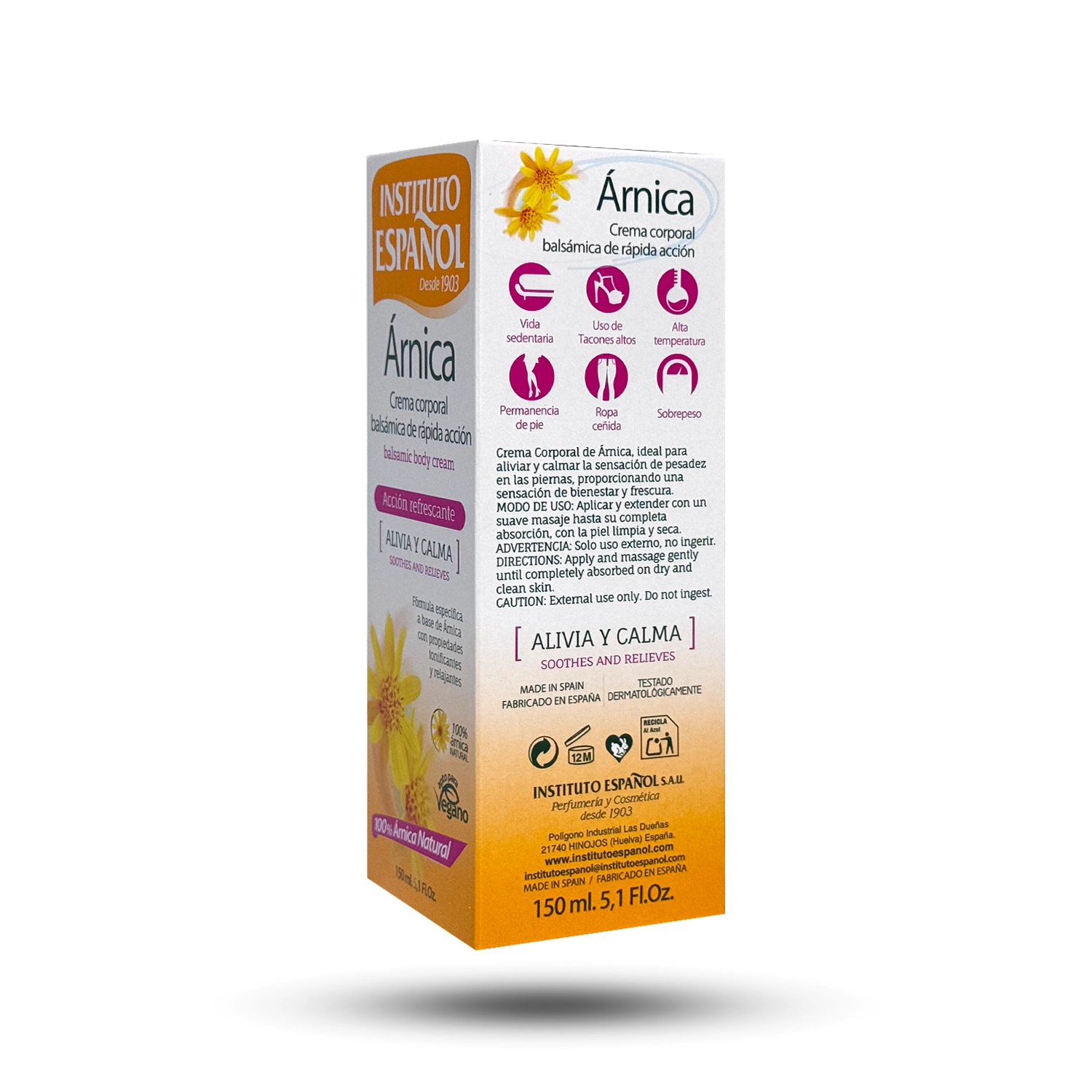 کرم تسکین دهنده بدن اسپانول مدل Arnica حجم 150 میل - Image 2